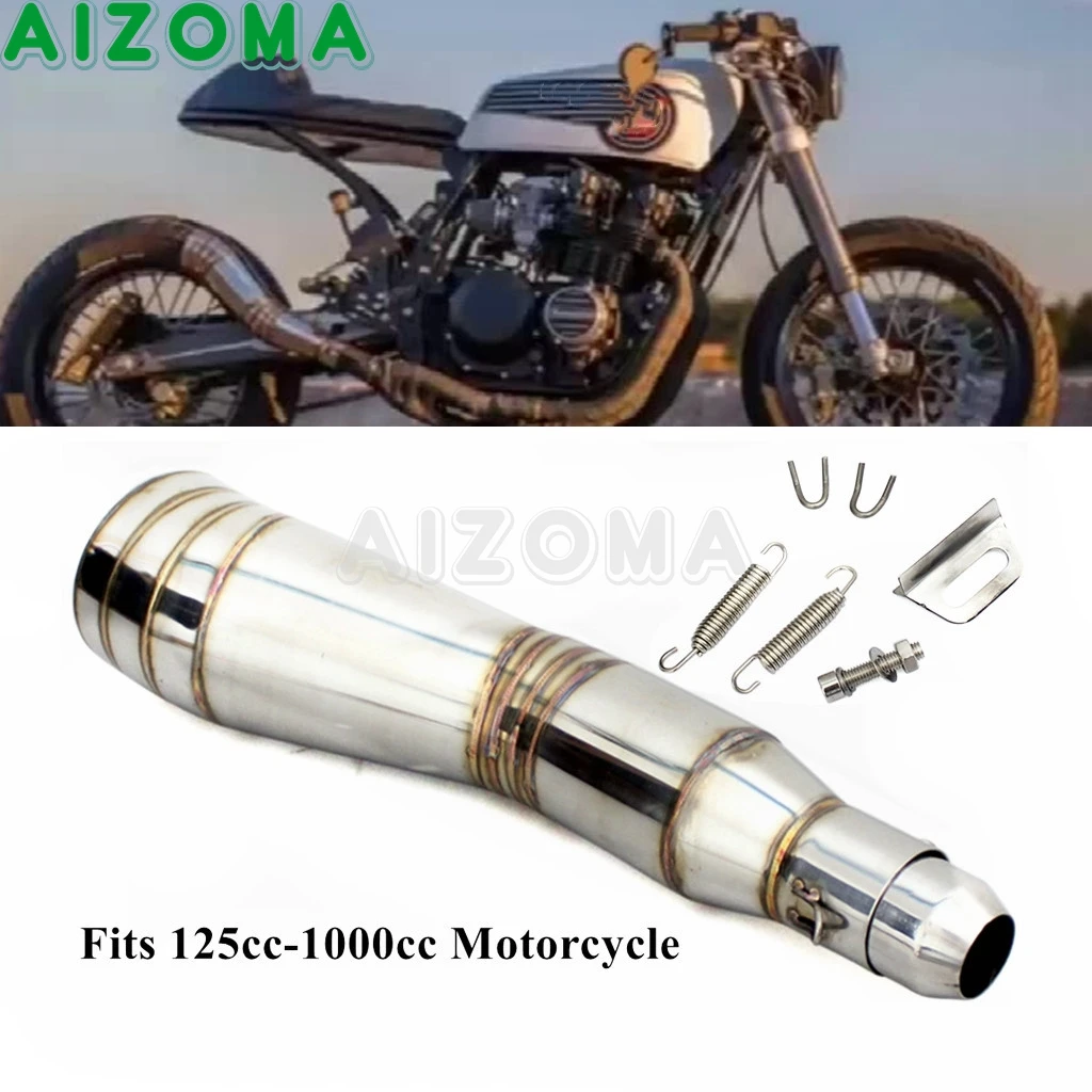 Universal Motorcycle 38-51mm Silencer Exhaust System Cafe Racer Mufflers Pipe For Honda Yamaha Kawasaki Suzuki CB XJ GT R KZ SR
Universal Motorcycle 38-51mm Silencer Exhaust System Cafe Racer Mufflers Pipe For Honda Yamaha Kawasaki Suzuki CB XJ GT R KZ SR