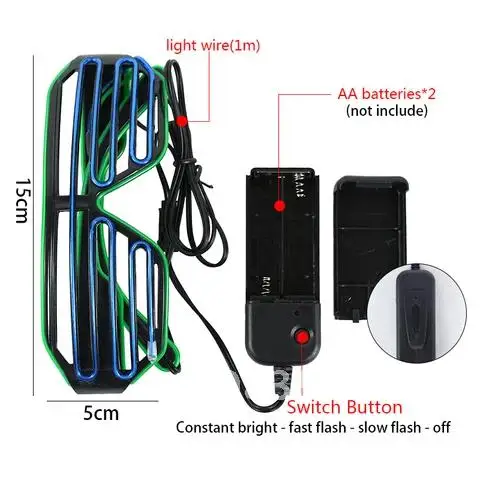 1Pc LED Light Up Shutter Shade Glasses Colorful Flashing Eyewear Glowing In the Dark For Club Bar Wedding Birthday Party Decor
1Pc LED Light Up Shutter Shade Glasses Colorful Flashing Eyewear Glowing In the Dark For Club Bar Wedding Birthday Party Decor