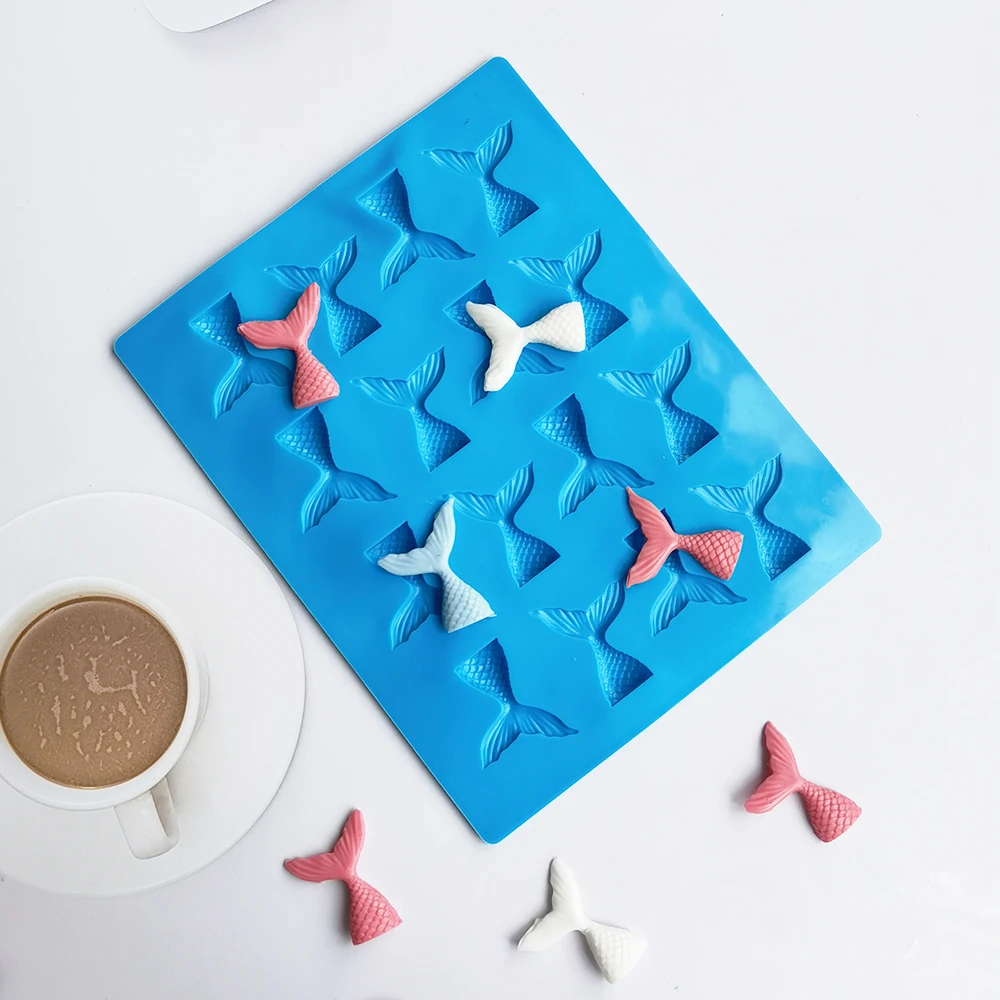 Mini Mermaid Tail Chocolate Silicone Mold DIY Cupcake Baking Accessories Fondant Pudding Molds Cake Decorating Baking Tools
Mini Mermaid Tail Chocolate Silicone Mold DIY Cupcake Baking Accessories Fondant Pudding Molds Cake Decorating Baking Tools