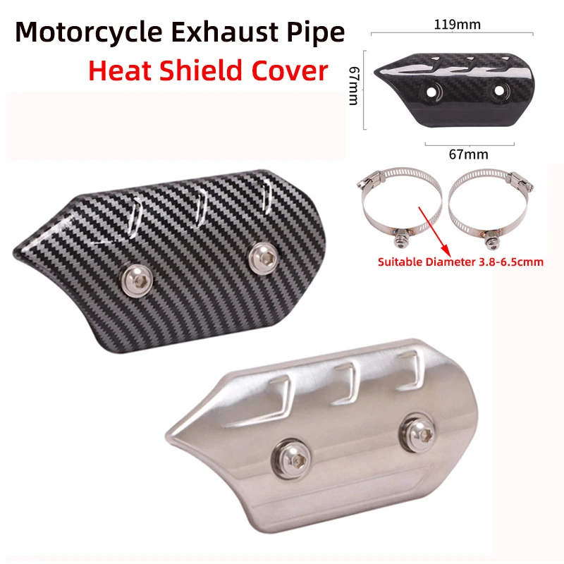 Universal 35-65mm Motorcycle Exhaust Pipe Heat Shield Cover Heat Insulation Anti-Scald Muffler Protector For Z900 Z400 DUKE 125
Universal 35-65mm Motorcycle Exhaust Pipe Heat Shield Cover Heat Insulation Anti-Scald Muffler Protector For Z900 Z400 DUKE 125