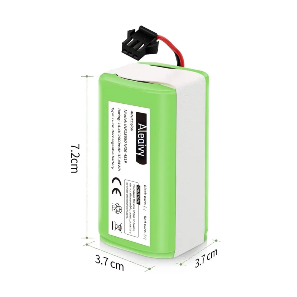 18650 Li-ion Battery 14.4V 3500mAh for Conga Excellence 990 Ecovacs Deebot N79 N79S DN622, Eufy Robovac 11 11S 12 15C 15S 35C
18650 Li-ion Battery 14.4V 3500mAh for Conga Excellence 990 Ecovacs Deebot N79 N79S DN622, Eufy Robovac 11 11S 12 15C 15S 35C