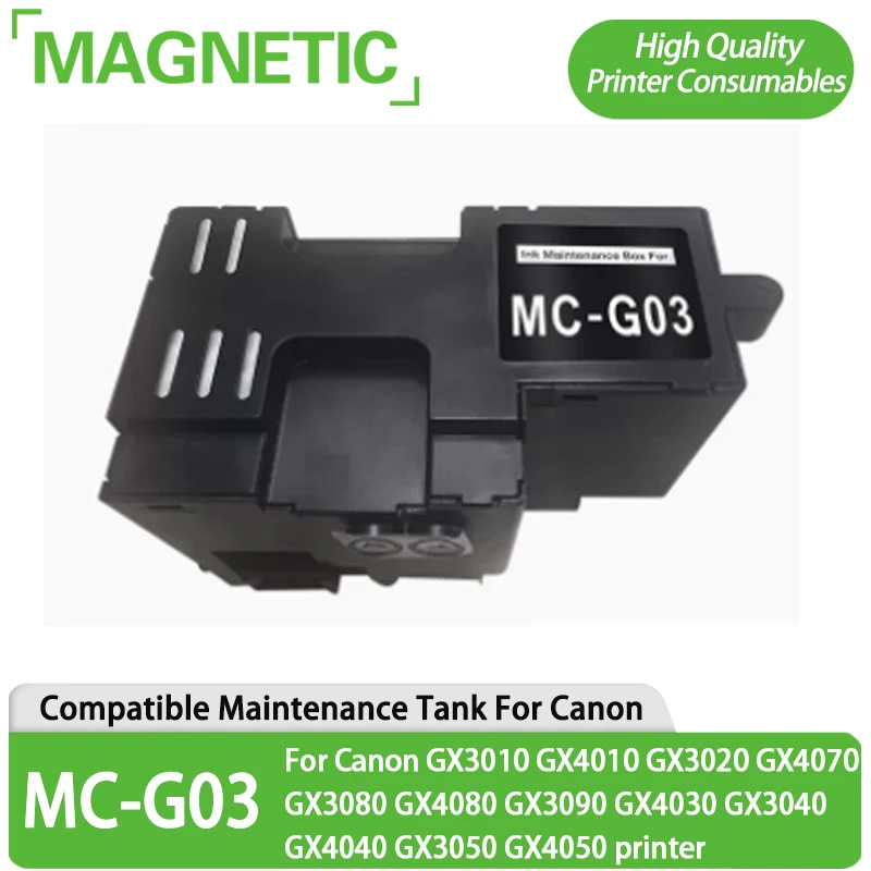 MC-G03 резервуар для обслуживания принтера Canon GX3010 GX4010 GX3020 GX4070 GX3080 GX4080 GX3090 GX4030 GX3040 GX4040 GX3050 GX4050
MC-G03 резервуар для обслуживания принтера Canon GX3010 GX4010 GX3020 GX4070 GX3080 GX4080 GX3090 GX4030 GX3040 GX4040 GX3050 GX4050