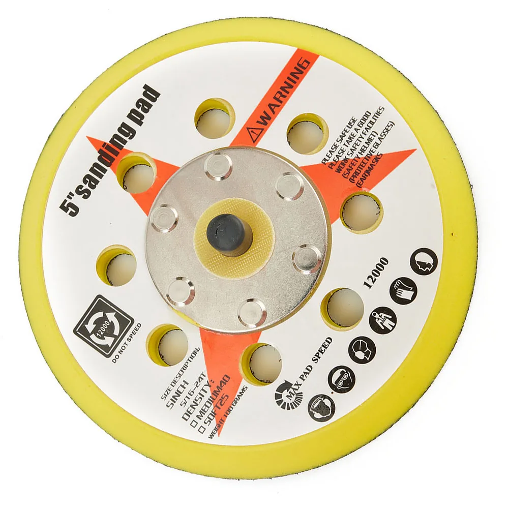 1* Backing Pad 125mm 5inch/125mm Diameter 8holes Hook & Loop Sanding Disc Sponge 1pc New Nice Pratical Durable
1* Backing Pad 125mm 5inch/125mm Diameter 8holes Hook & Loop Sanding Disc Sponge 1pc New Nice Pratical Durable