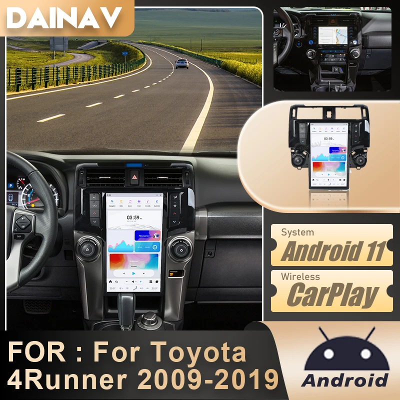 13.6 Inch Android 11 for Toyota 4Runner 2009-2019 Car Stereo Radio Multimedia player Carplay GPS Navigation Head Unit
13.6 Inch Android 11 for Toyota 4Runner 2009-2019 Car Stereo Radio Multimedia player Carplay GPS Navigation Head Unit
