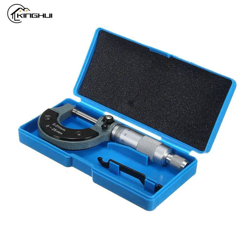 

0-25mm 0.01mm Outside Micrometer Caliper Precision Gauge Vernier Caliper Metric Gauge Micrometer Accurate Measuring Tool