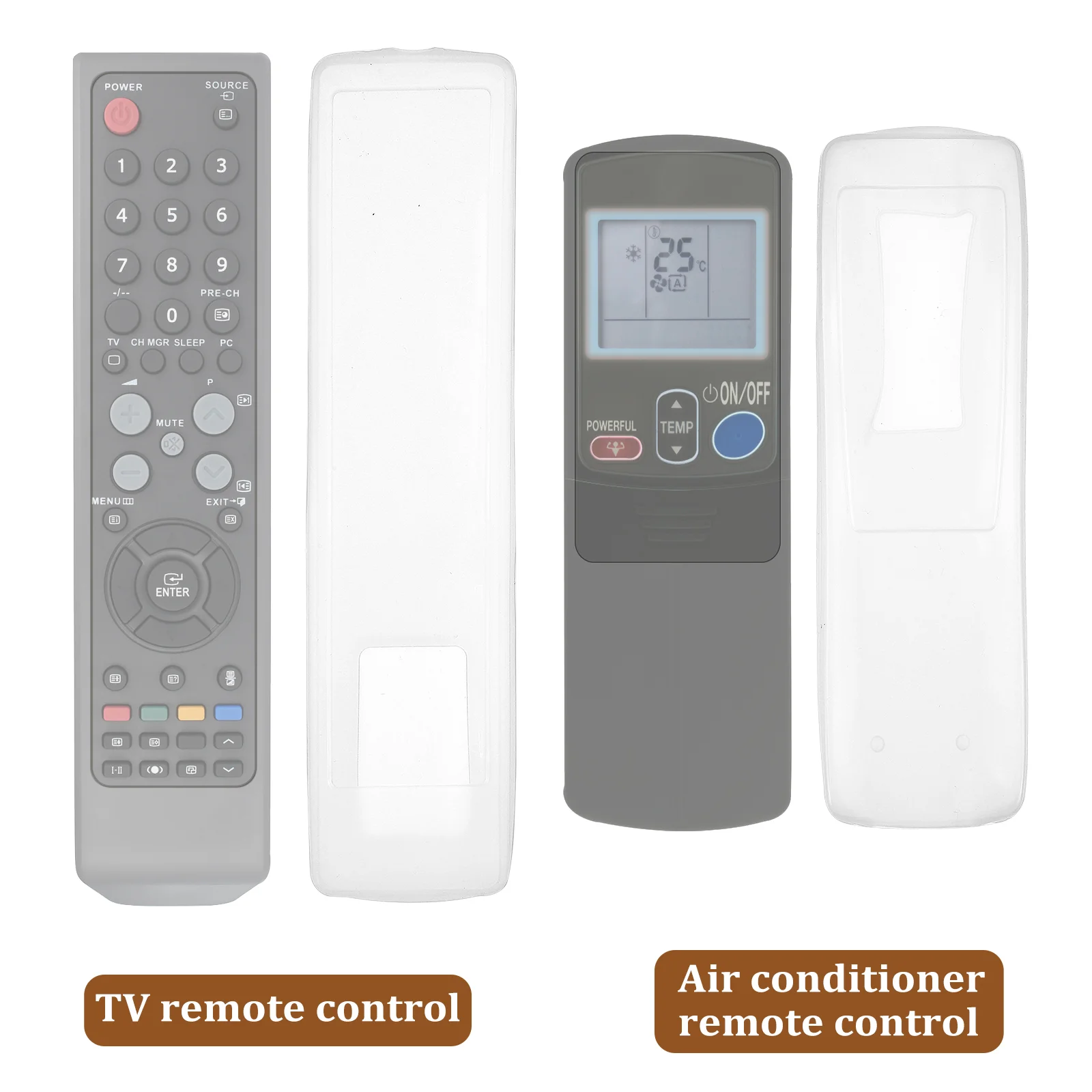 Remote Control Silicone Covers Transparent Dust Covers Compatible with Television and Air Conditioner Remote protective
Remote Control Silicone Covers Transparent Dust Covers Compatible with Television and Air Conditioner Remote protective