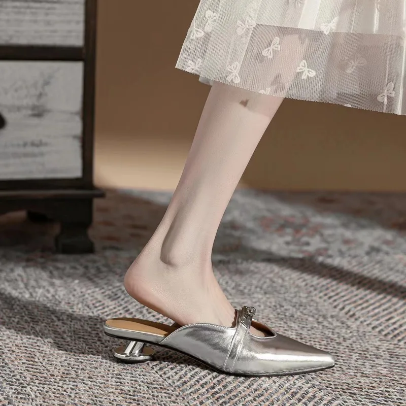 2024 Summer New Women's High Heels, Pointed Open Heel Slippers, Fashion Heterotypic Heel Shaped Heel Slippers, Sandals شبشب
2024 Summer New Women's High Heels, Pointed Open Heel Slippers, Fashion Heterotypic Heel Shaped Heel Slippers, Sandals شبشب