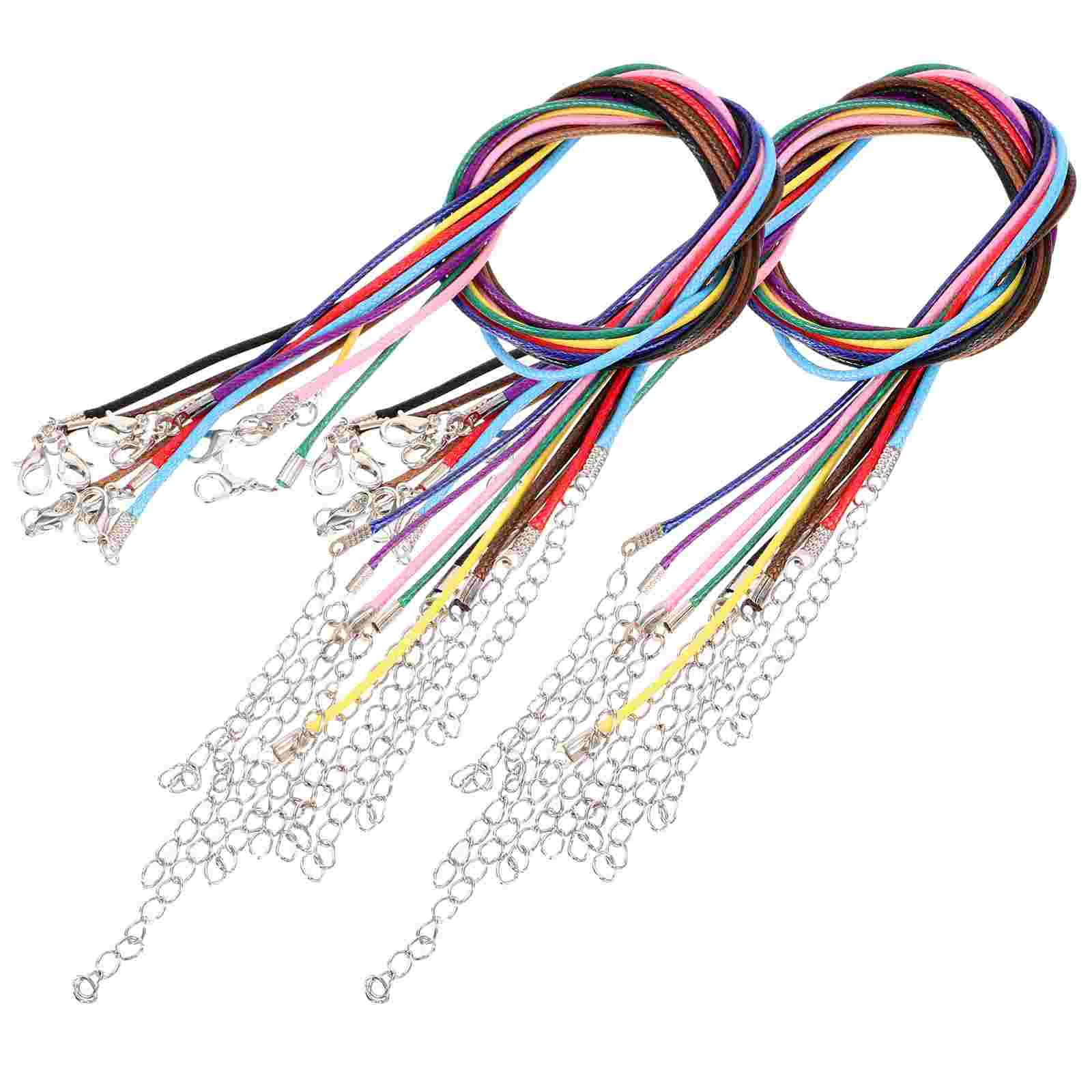 100Pcs Necklace Cord for Jewelry DIY Necklace Cord with Lobster Clasp Crafting Necklace Cord
100Pcs Necklace Cord for Jewelry DIY Necklace Cord with Lobster Clasp Crafting Necklace Cord