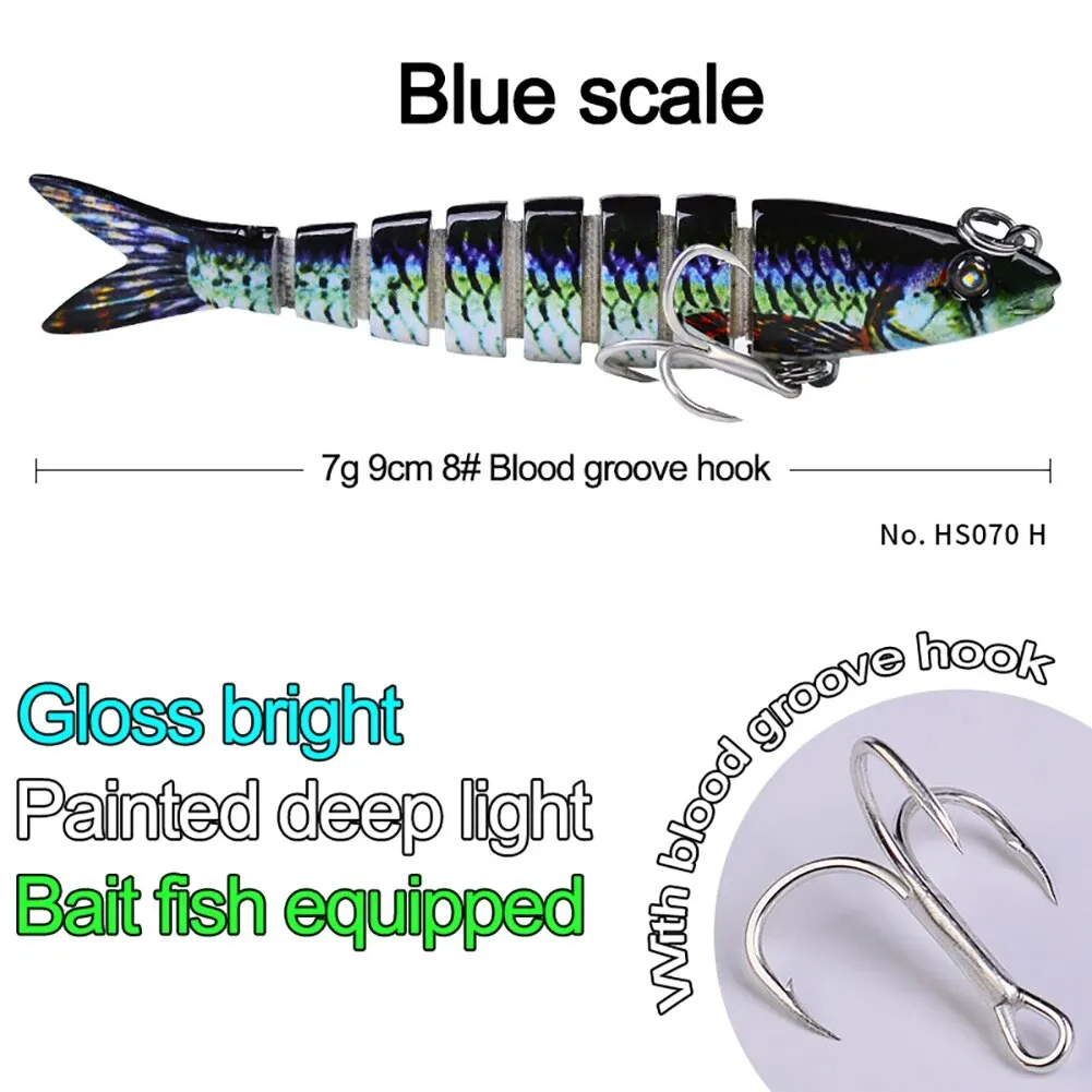 

Fishing Lures Lifelike Lure Bait For Bass Trout Perch Jointed Swimbait Hard Bait Freshwater Saltwater Fishing Gear 9cm/7g
