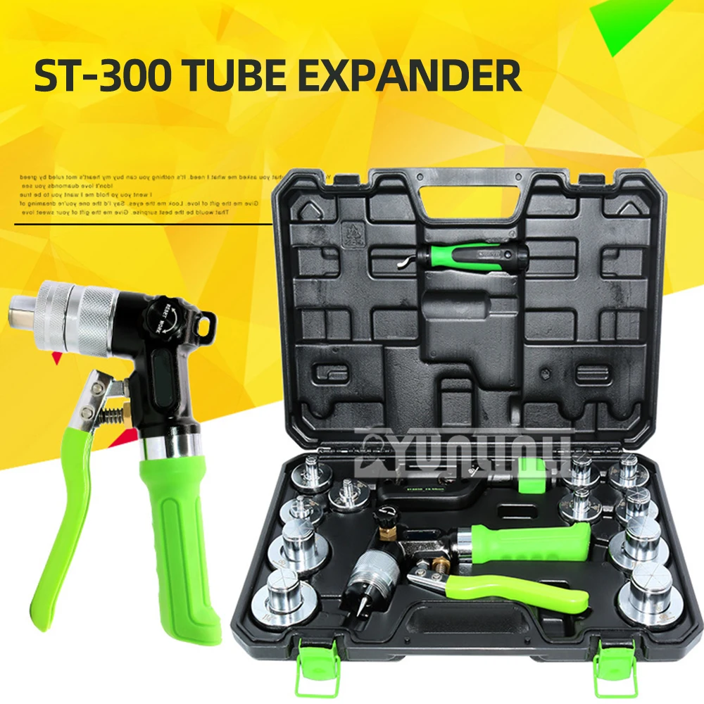 10-42mm Hydraulic Flaring Tool ST-300AL U-shaped Copper Tube Expander Manual Tube Expander for Air Conditioners Refrigeration
10-42mm Hydraulic Flaring Tool ST-300AL U-shaped Copper Tube Expander Manual Tube Expander for Air Conditioners Refrigeration