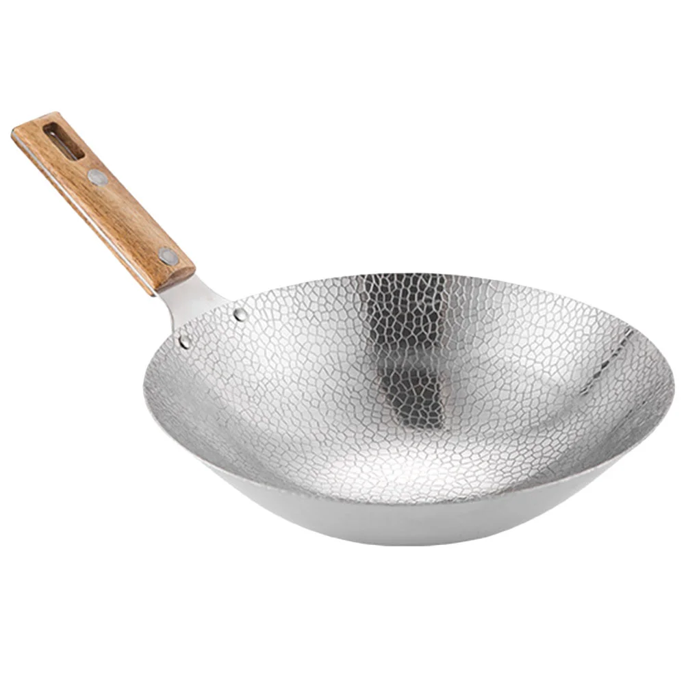 22CM Cooking Wok Frying Pan Stainless Steel Wok Traditional Wok with Wooden Handle Gas Stove Cooking Wok Kitchen Cooking Pot
22CM Cooking Wok Frying Pan Stainless Steel Wok Traditional Wok with Wooden Handle Gas Stove Cooking Wok Kitchen Cooking Pot