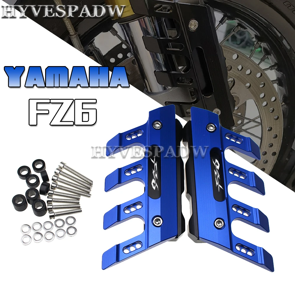 For Yamaha FZ6 FAZER Motorcycle Aluminum mudguard side protection block front fender anti-fall slider Accessories With Logo
For Yamaha FZ6 FAZER Motorcycle Aluminum mudguard side protection block front fender anti-fall slider Accessories With Logo