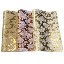 XHT Snake Skin Design Pattern Bronzing Vinyl PU Faux Leather Fabric Sheet for Making Shoe/Bag/DIY Accessories/Wallpaper 
XHT Snake Skin Design Pattern Bronzing Vinyl PU Faux Leather Fabric Sheet for Making Shoe/Bag/DIY Accessories/Wallpaper