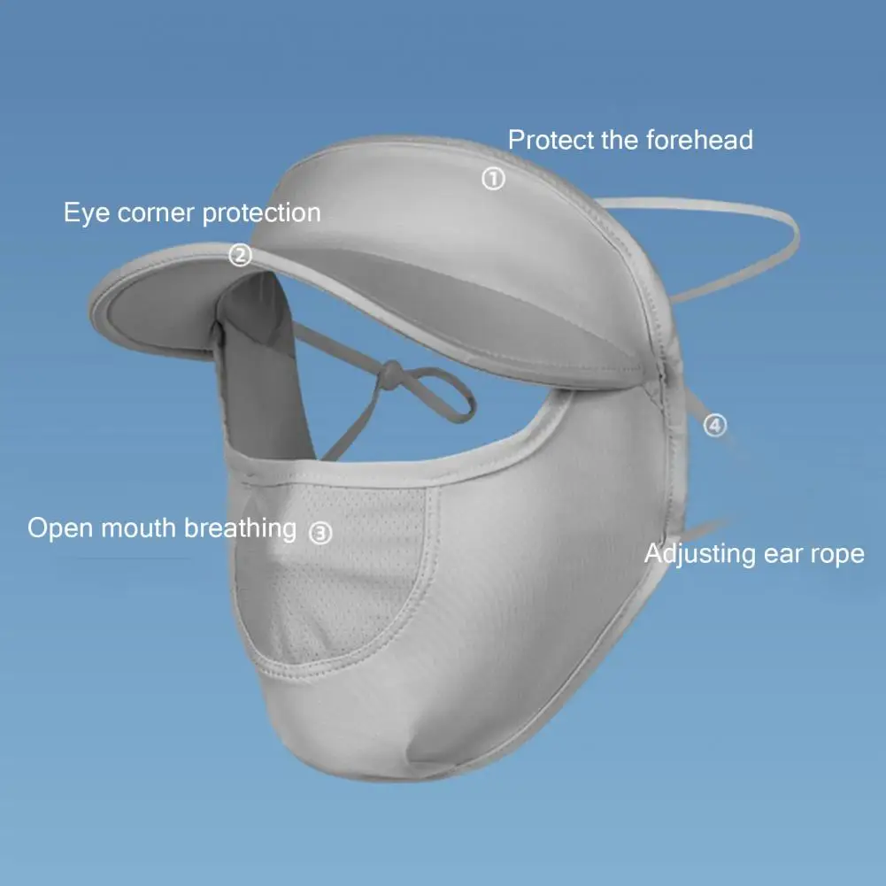 Cycling Hat Face Hood Lace Up Adjustable Face Protection Hollow Out Sunscreen Super Breathable Ear-hooking Women Summer Cap
Cycling Hat Face Hood Lace Up Adjustable Face Protection Hollow Out Sunscreen Super Breathable Ear-hooking Women Summer Cap