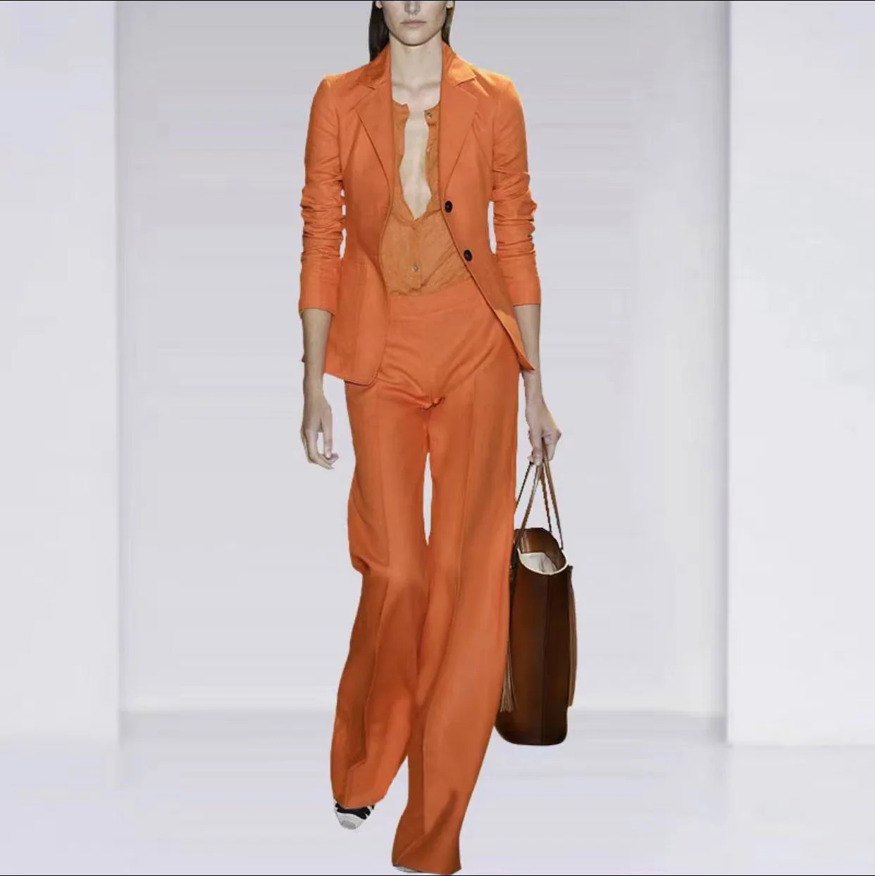 Womens Single Breasted Business Formal PantSuits Women Full Sleeve Jacket+Pants 2 Pieces Suit Female Pantsuit Plus Size
Womens Single Breasted Business Formal PantSuits Women Full Sleeve Jacket+Pants 2 Pieces Suit Female Pantsuit Plus Size