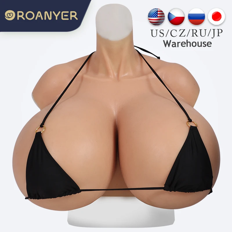 

ROANYER Large Silicone Breast Form For Crossdresser Breasts Drag Queen S X Z Cup Realistic Fake Boobs Transgender Shemale