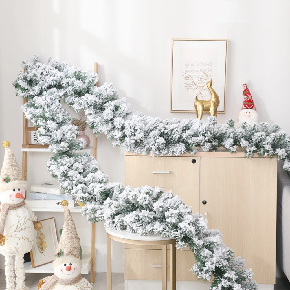 2.7m White Falling Cedar Rattan For Christmas Tree Fireplace Staircase Door Garden Courtyard Decoration Garland
2.7m White Falling Cedar Rattan For Christmas Tree Fireplace Staircase Door Garden Courtyard Decoration Garland