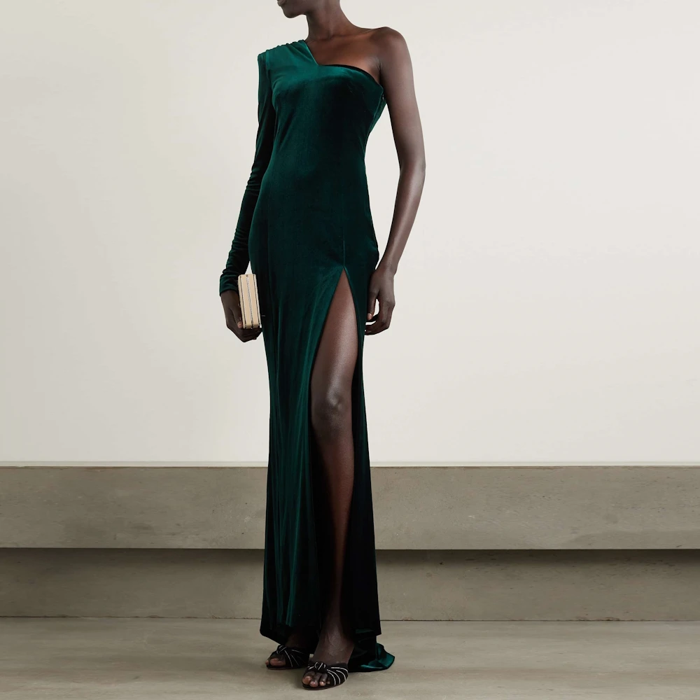 Платье-макси на одно плечо Muloong, классическое зеленое вечернее платье до пола, модель 2023 года, юбка-годе, саудовская арибия
Платье-макси на одно плечо Muloong, классическое зеленое вечернее платье до пола, модель 2023 года, юбка-годе, саудовская арибия