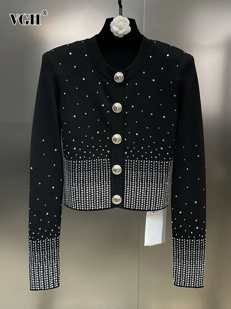 VGH Solid Patchwork Diamonds Loose Cardigan For Women Round Neck Long Sleeve Patchwork Single Breasted Knitted Cardigans Female
VGH Solid Patchwork Diamonds Loose Cardigan For Women Round Neck Long Sleeve Patchwork Single Breasted Knitted Cardigans Female