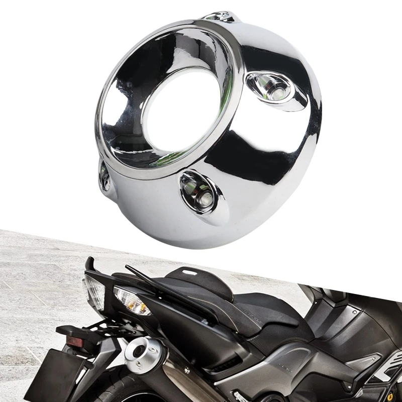 

For YAMAHA TMAX530 T-MAX530 DX 2013-2017 Motorcycle Muffler Cover Chrome Plated Exhaust Pipe Protector Rear Guard
