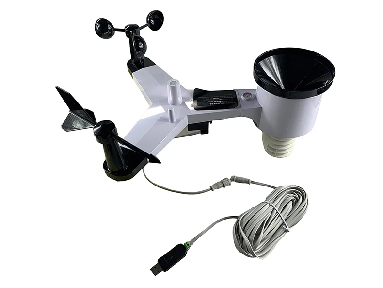 Meteorological station RS485 interface wired connection wind speed, direction, rainfall, temperature, humidity, pressure
Meteorological station RS485 interface wired connection wind speed, direction, rainfall, temperature, humidity, pressure
