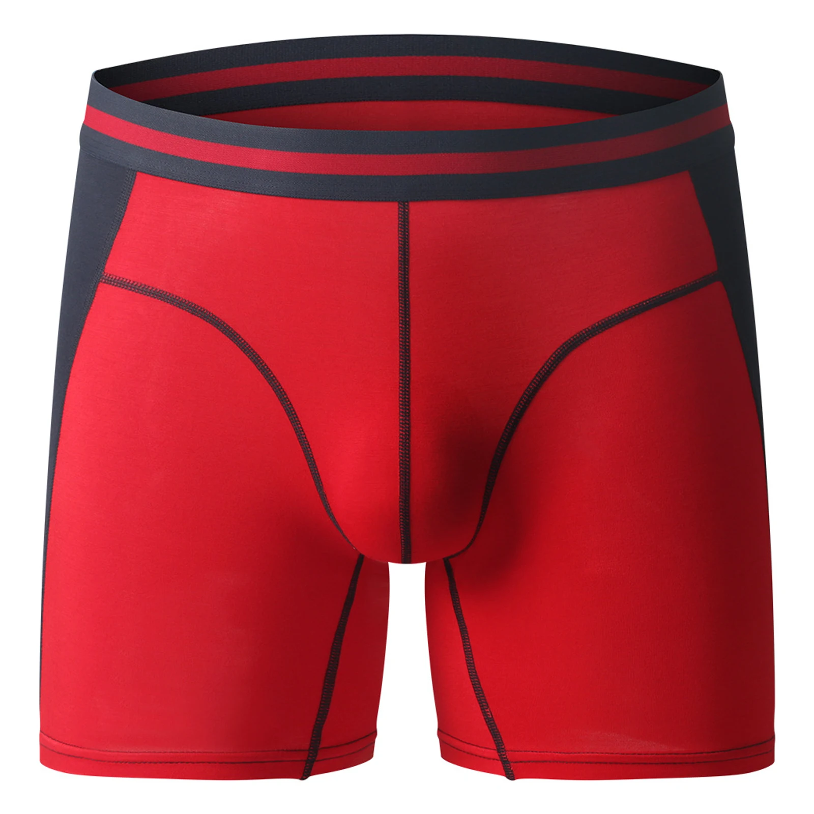 

Mens Color Block Boxer Brief Sport Fitness Workout Boxers Elastic Waistband Shorts Underpants Underwear sportwear