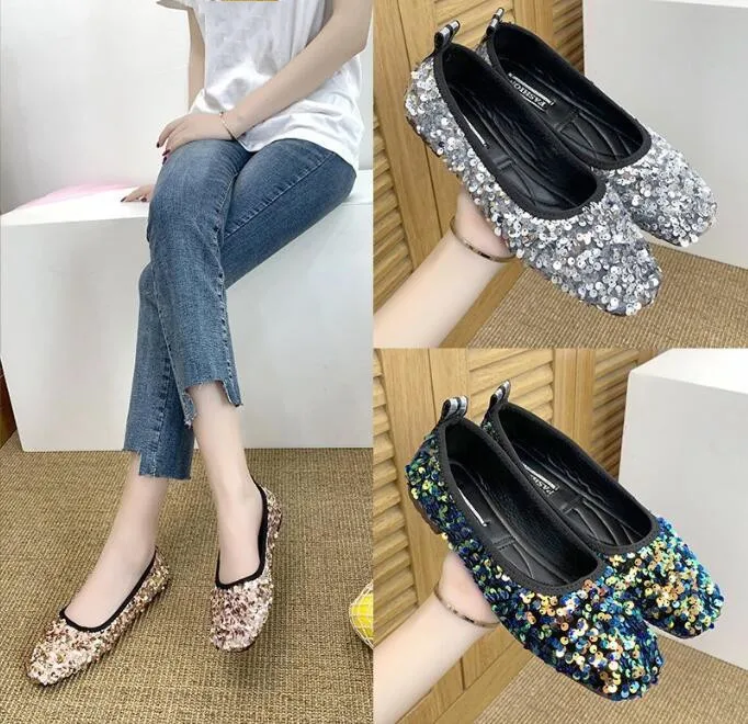 Women Shoes New Spring Autumn Shoes Shallow Mouth Set of Flat Shoes Women Bean Shoes Woman Sequins Single Shoe
Women Shoes New Spring Autumn Shoes Shallow Mouth Set of Flat Shoes Women Bean Shoes Woman Sequins Single Shoe