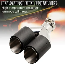 Universal Lighted Exhaust Pipe Tip Carbon Fiber Dual Exhaust Muffler Tip Stainelss Steel Exhaust Tailpipe Car Styling Decoration
Universal Lighted Exhaust Pipe Tip Carbon Fiber Dual Exhaust Muffler Tip Stainelss Steel Exhaust Tailpipe Car Styling Decoration