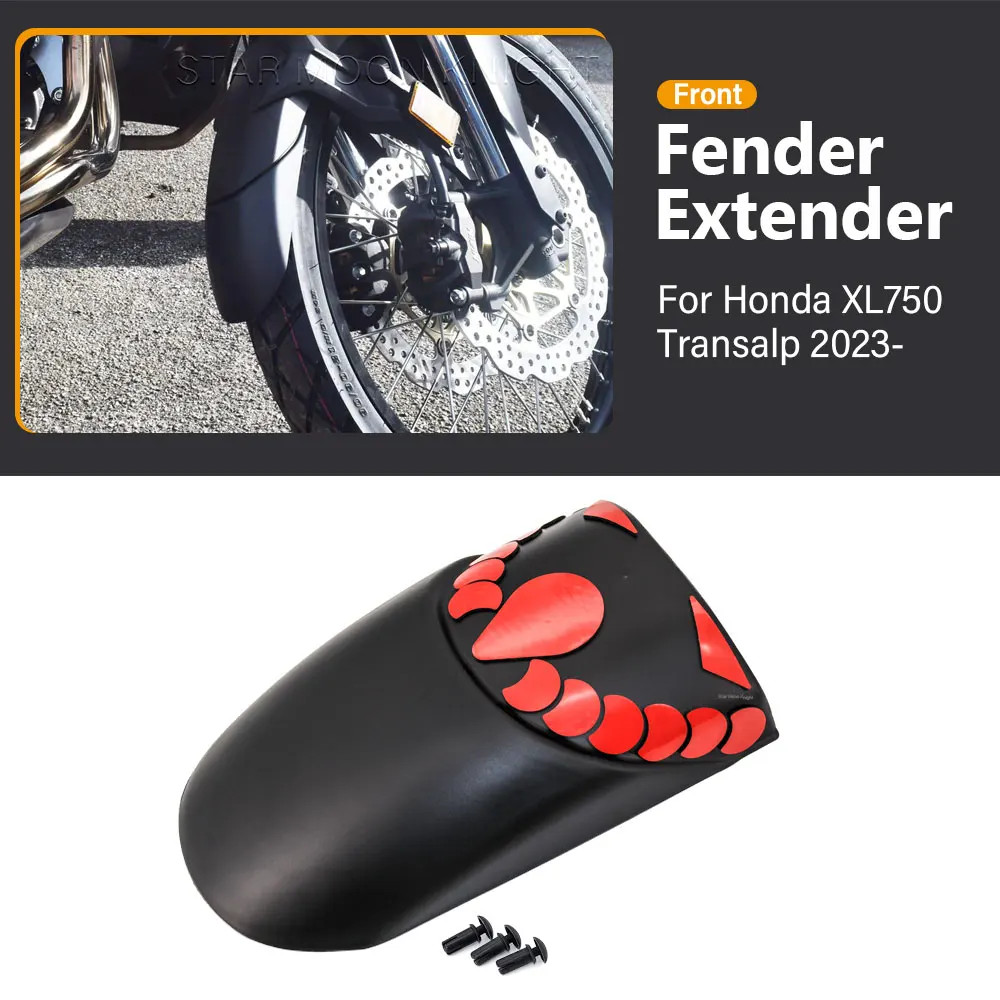 For Honda XL750 Transalp 750 XL (2023-) Front Fender Extender Mudguard ABS Hugger Extension Motorcycle Accessories
For Honda XL750 Transalp 750 XL (2023-) Front Fender Extender Mudguard ABS Hugger Extension Motorcycle Accessories