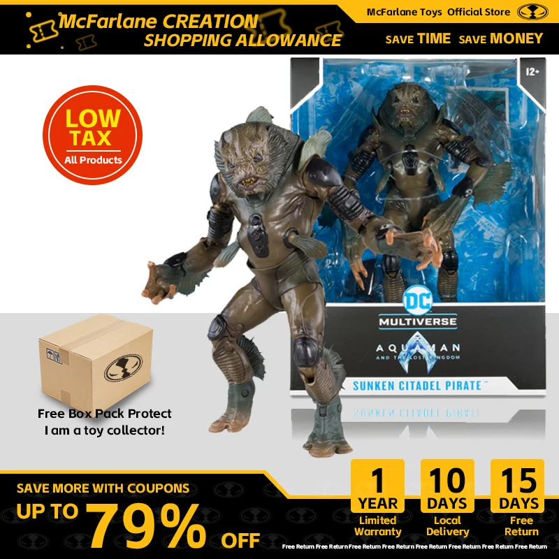 McFarlane Toys Sunken Citadel Pirate (Aquaman and the Lost Kingdom) Mega 30cm 1/6 Action Figure
McFarlane Toys Sunken Citadel Pirate (Aquaman and the Lost Kingdom) Mega 30cm 1/6 Action Figure