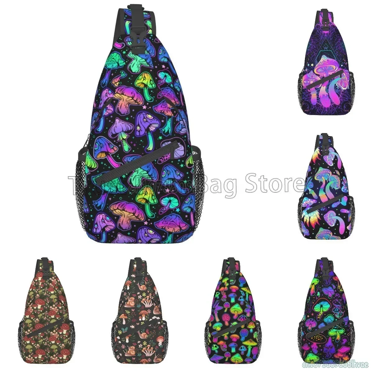 Colorful Magic Mushroom Sling Bag Casual Crossbody Backpack Travel Hiking Daypack Lightweight Chest Purse Fashion Shoulder Bags
Colorful Magic Mushroom Sling Bag Casual Crossbody Backpack Travel Hiking Daypack Lightweight Chest Purse Fashion Shoulder Bags