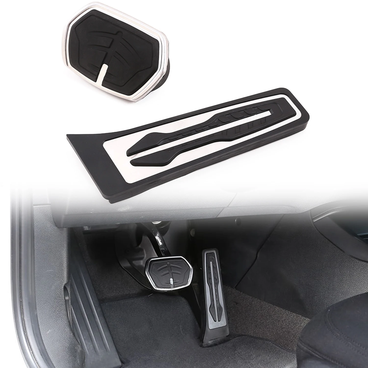 2 шт., резиновые накладки на педали тормоза и педали из нержавеющей стали для BMW X1 2016-2023 / iX1 2022
2 шт., резиновые накладки на педали тормоза и педали из нержавеющей стали для BMW X1 2016-2023 / iX1 2022