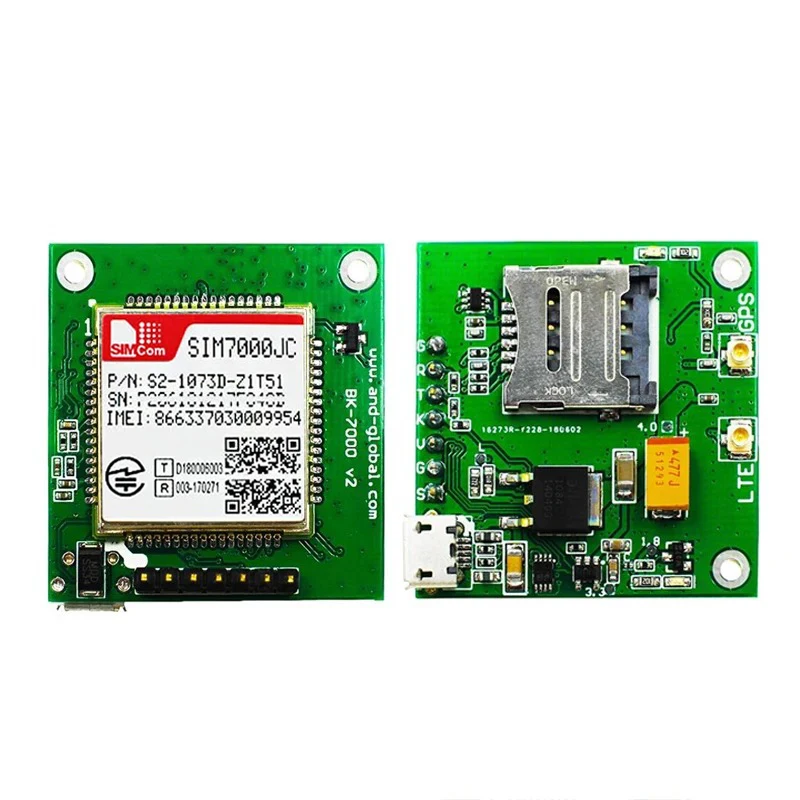 

SIMCOM SIM7000JC Breakout Board LTE Cat M1/NB IoT Moudle kits for Japan Support GNSS GPS GLONASS BEIDOU B1/B3/B5/B8/B18/B19/B26