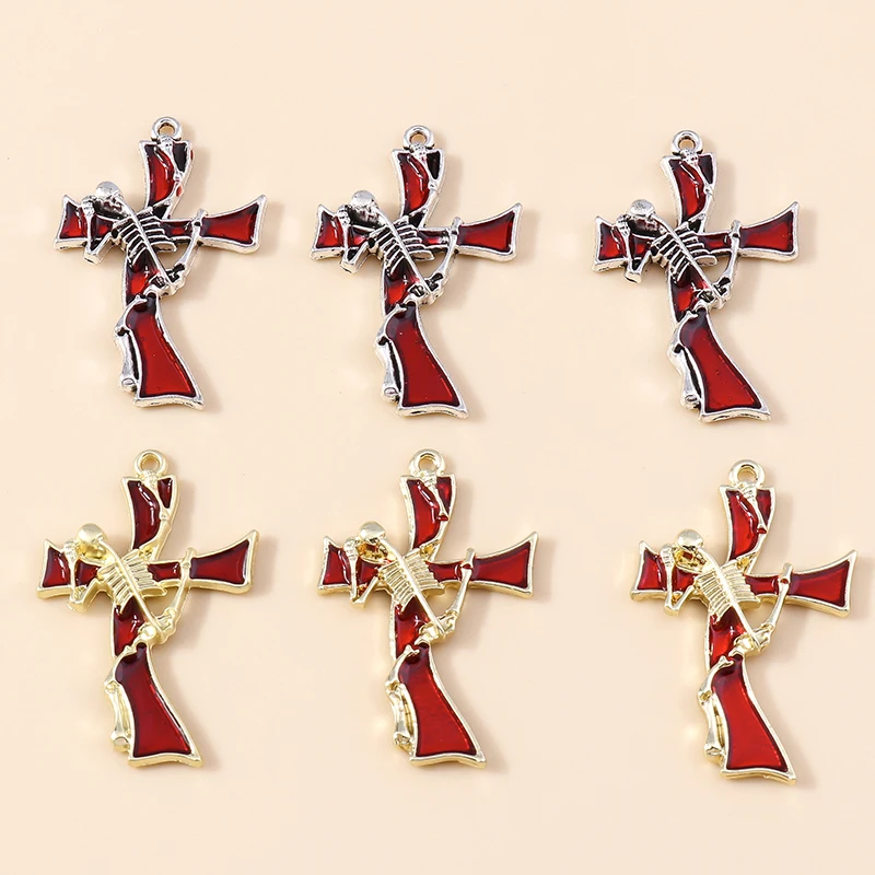 4pcs 23*36mm Vintage Gothic Cross Charms for Jewelry Making Juses Crucifix Pendants Steampunk Statement Earring Necklace DIY
4pcs 23*36mm Vintage Gothic Cross Charms for Jewelry Making Juses Crucifix Pendants Steampunk Statement Earring Necklace DIY