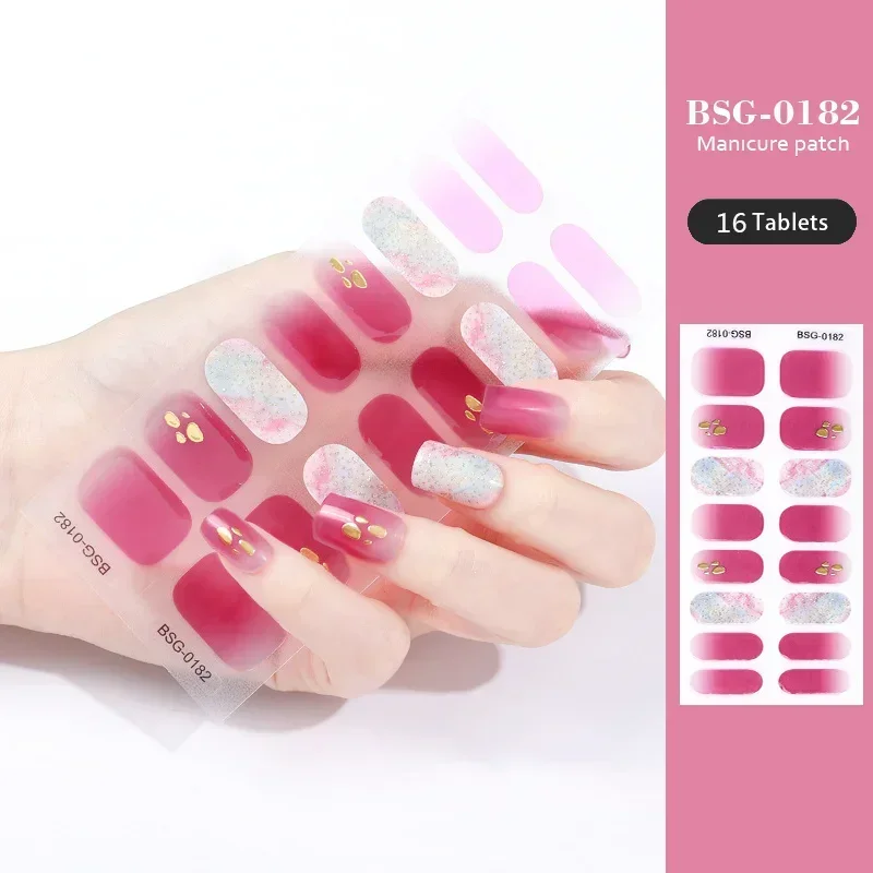 16 Tips Semi-cured Gel Nail Stickers 3D Hot Gold Gel Nail Tips Full Cover Nail Decals Stickers for Nails UV Lamp Required
16 Tips Semi-cured Gel Nail Stickers 3D Hot Gold Gel Nail Tips Full Cover Nail Decals Stickers for Nails UV Lamp Required