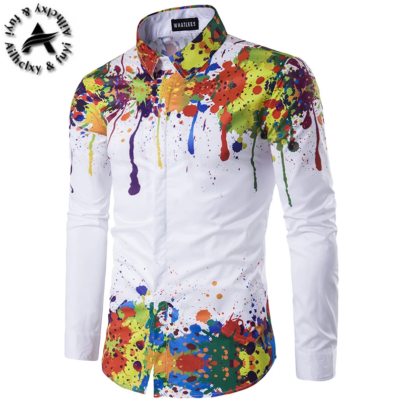 Fashion Wave Luxury Cotton Shirt Men 2016 Brand Designer Slim Long-Sleeved Chemise Homme Casual White Black ink Fancy Shirts Men
Fashion Wave Luxury Cotton Shirt Men 2016 Brand Designer Slim Long-Sleeved Chemise Homme Casual White Black ink Fancy Shirts Men