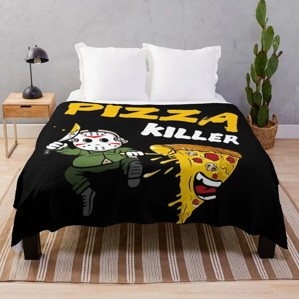 

Food Killer Pizza Throw Blanket valentine gift ideas Winter beds Blankets For Baby Cute Plaid Stuffeds Blankets