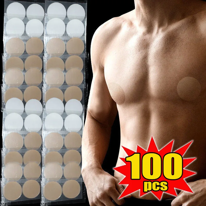 

100/2pcs Men's Nipple Cover Adhesive Stickers Bra Pad Breast Invisible Breast Lift Bra Running Protect Nipples Chest Stickers