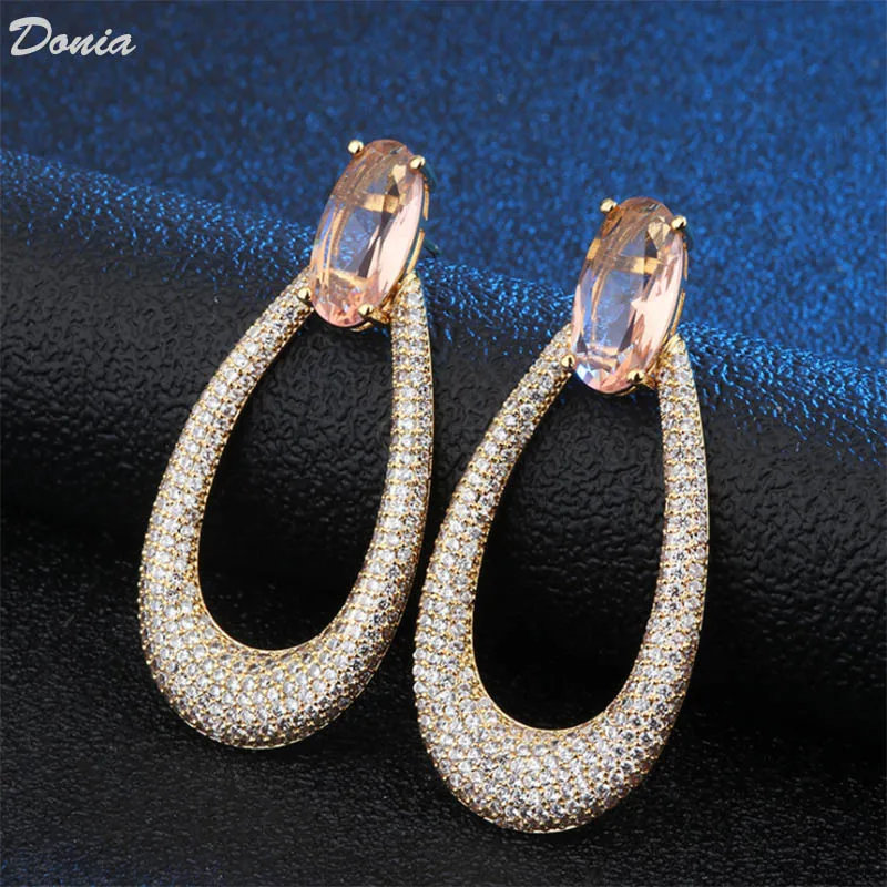 Donia Jewelry Fashion new earrings sexy copper micro AAA zircon earrings Joker solid color party earrings ear jewelry
Donia Jewelry Fashion new earrings sexy copper micro AAA zircon earrings Joker solid color party earrings ear jewelry