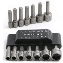 14Pcs Power Nut Driver Drill Bit Set 1/4” Hex Socket Adapter Bolt Drivers Repairing Tool Quick Change Chuck Electric Screwdriver
14Pcs Power Nut Driver Drill Bit Set 1/4” Hex Socket Adapter Bolt Drivers Repairing Tool Quick Change Chuck Electric Screwdriver
