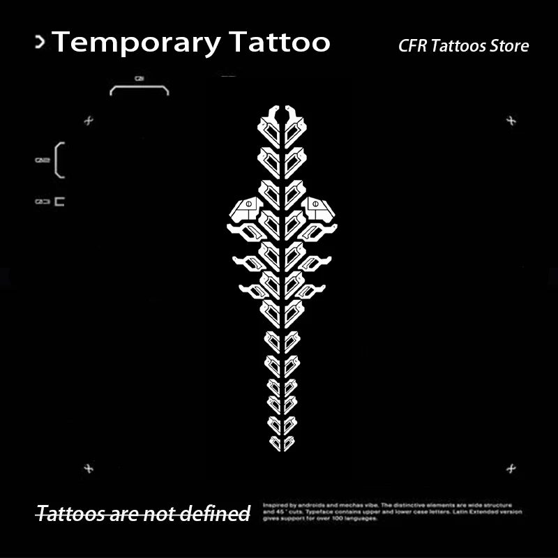 Mechanical Punk Herbal Juice Tattoo Stickers Half Arm Chest Long Lasting Waterproof Temporary Tattoos Fake Women Men Charm Tatto
Mechanical Punk Herbal Juice Tattoo Stickers Half Arm Chest Long Lasting Waterproof Temporary Tattoos Fake Women Men Charm Tatto