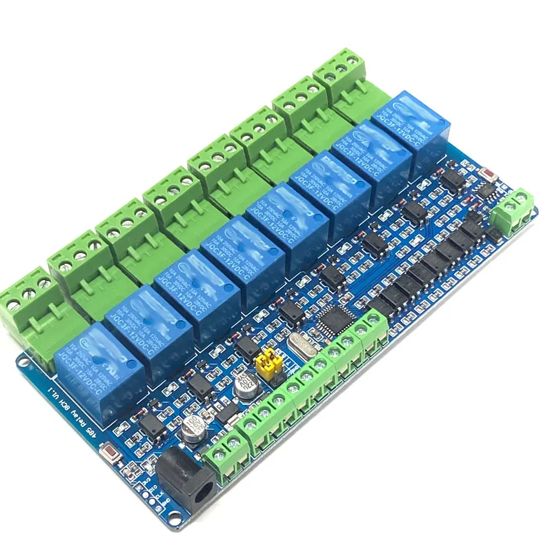 Modbus-Rtu 8 Channel Optocoupler Isolation 12V Relay Module Switch Modbus RTU Relay Output Switch RS485/TTL Communication
Modbus-Rtu 8 Channel Optocoupler Isolation 12V Relay Module Switch Modbus RTU Relay Output Switch RS485/TTL Communication