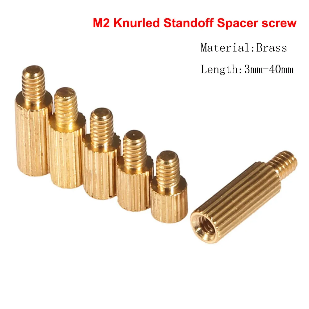 M2*L+3mm Brass Standoff Pillar Male Female Round Knurled Threaded Mounts Spacer PCB Motherboard Bolt Screw 3mm-40mm
M2*L+3mm Brass Standoff Pillar Male Female Round Knurled Threaded Mounts Spacer PCB Motherboard Bolt Screw 3mm-40mm
