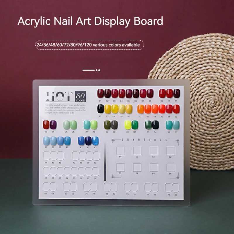 New Nail Art Gel Polish Color Display Board Acrylic Fake Nail Tips Display Stand Nail Decoration Holder Manicure Showing Shelf
New Nail Art Gel Polish Color Display Board Acrylic Fake Nail Tips Display Stand Nail Decoration Holder Manicure Showing Shelf