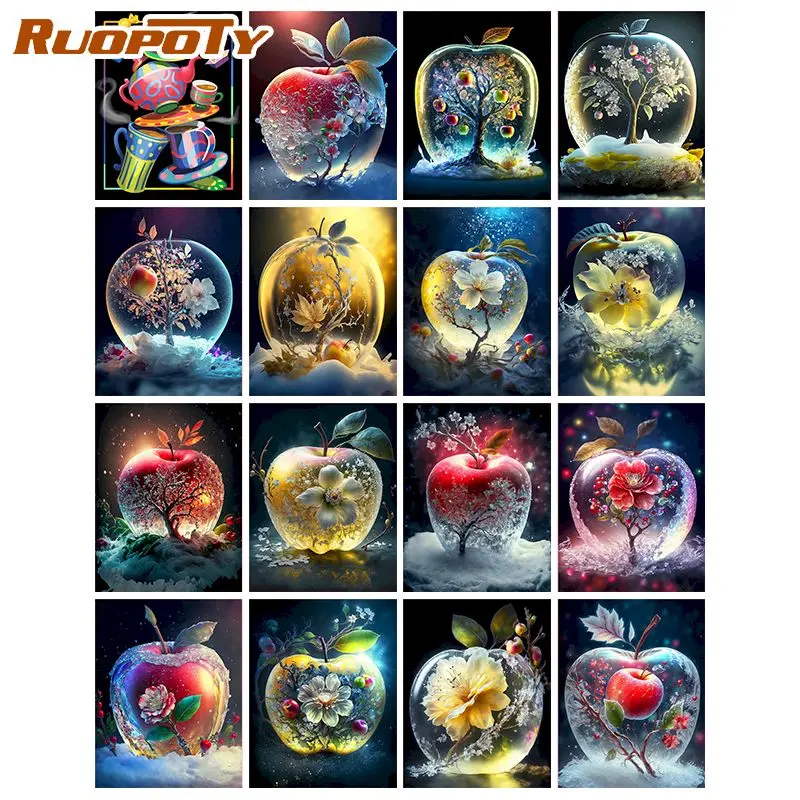 RUOPOTY Diamond Embroidery Magic Apples Rhinestone Kit Diamond Painting Cross Stitch Scenery New Arrival Spring Decor
RUOPOTY Diamond Embroidery Magic Apples Rhinestone Kit Diamond Painting Cross Stitch Scenery New Arrival Spring Decor