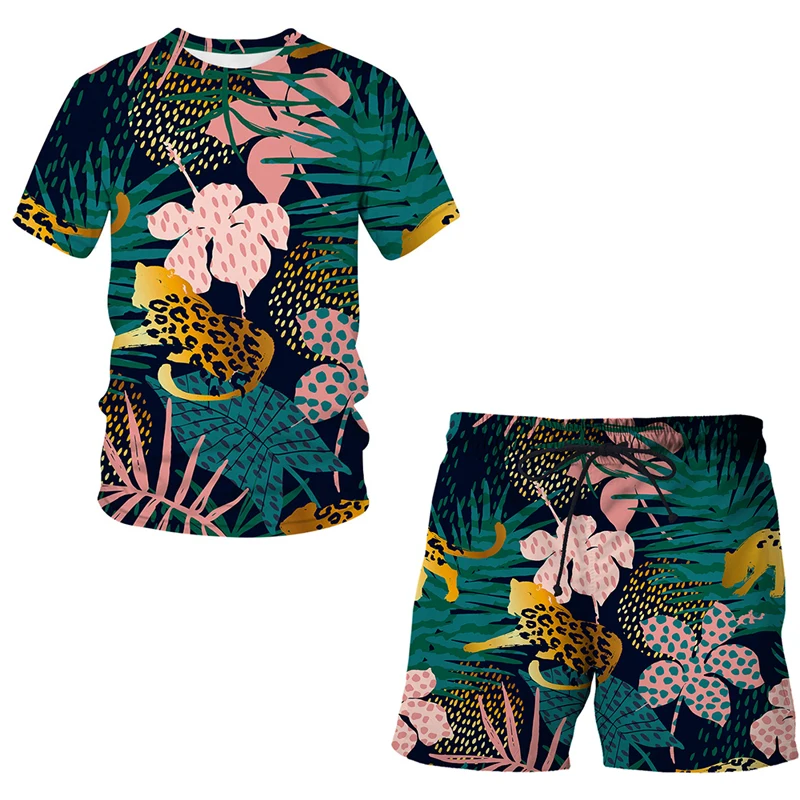 Jungle animal Leopard T-Shirt+Shorts 2 Piece 2022 Summer Casual Men's Sets Digital Printing Short Sleeve Outfit Man Beach Clothe
Jungle animal Leopard T-Shirt+Shorts 2 Piece 2022 Summer Casual Men's Sets Digital Printing Short Sleeve Outfit Man Beach Clothe