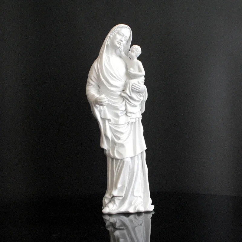 

Virgin Mary Sculpture Catholic enthusiast Gifts Mary Resin Statue Figurine Room Decor Desktop Crafts Ornaments Home Decoration