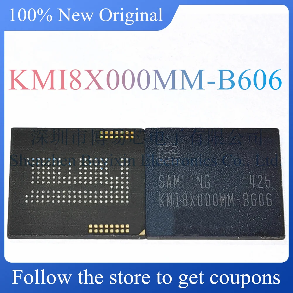 

NEW KMI8X000MM-B606.Original genuine 2+16GB LPDDR2 EMCP memory chip. Package BGA-162