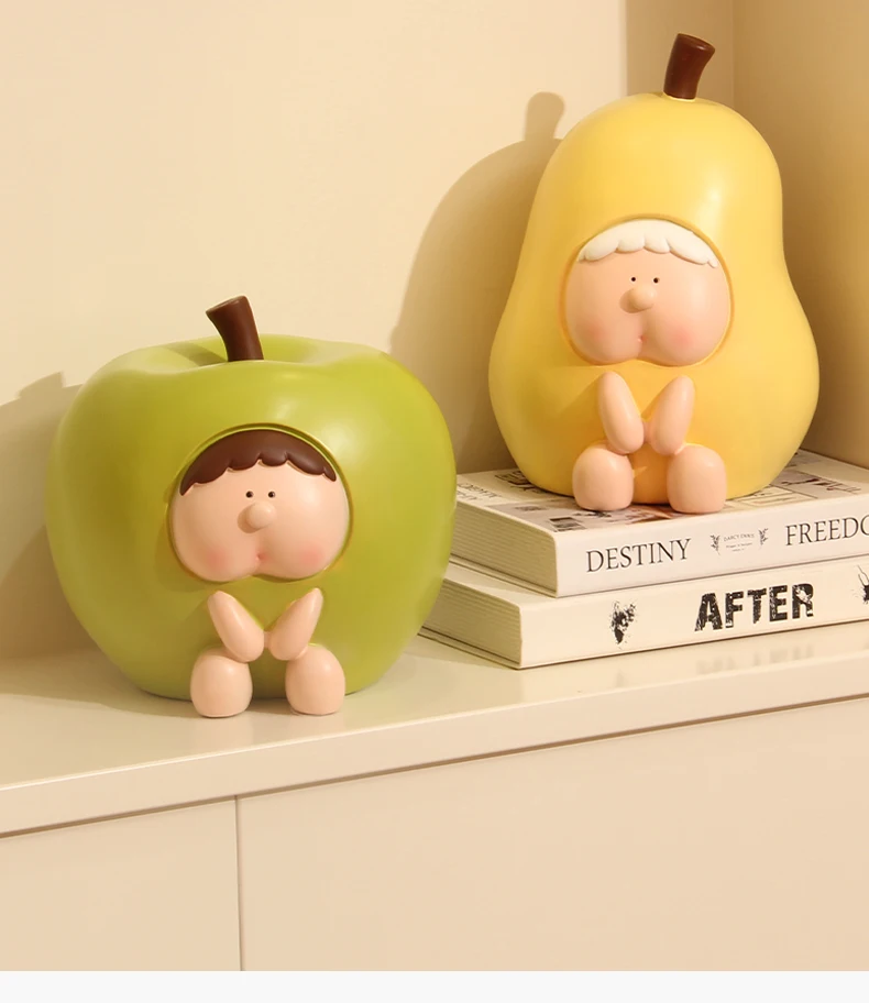 Cream Wind Apple Pear Piggy Bank Children's Fruit Piggy Bank Desktop Healing Decorations Cute Decor Children's Safe Book Bank
Cream Wind Apple Pear Piggy Bank Children's Fruit Piggy Bank Desktop Healing Decorations Cute Decor Children's Safe Book Bank