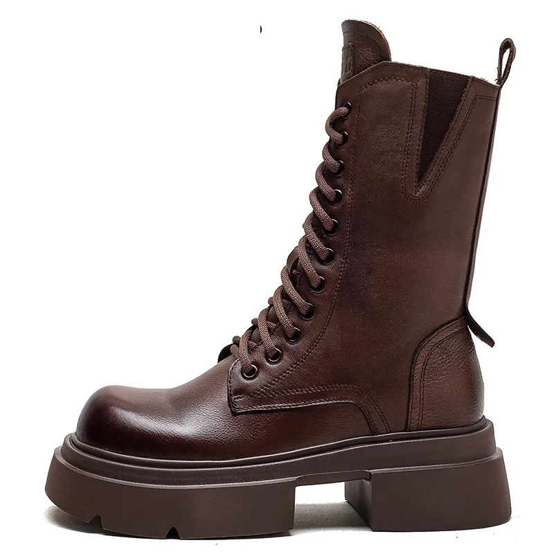 6cm Retro Natural Genuine Leather British Booties Ankle Motorcycle Spring Ethnic Woman Platform Wedge ROME Autumn Shoes
6cm Retro Natural Genuine Leather British Booties Ankle Motorcycle Spring Ethnic Woman Platform Wedge ROME Autumn Shoes